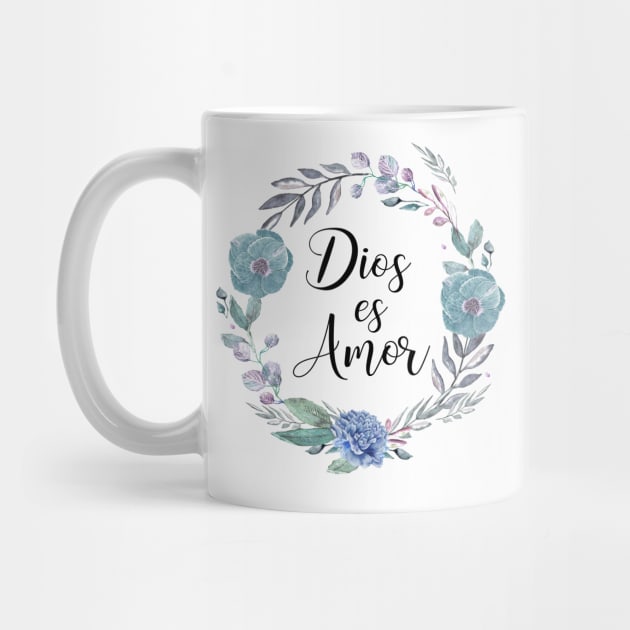 DIOS ES AMOR, spanish quote by LatiendadeAryam